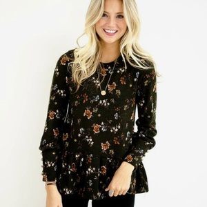 Roolee Floral Peplum Top